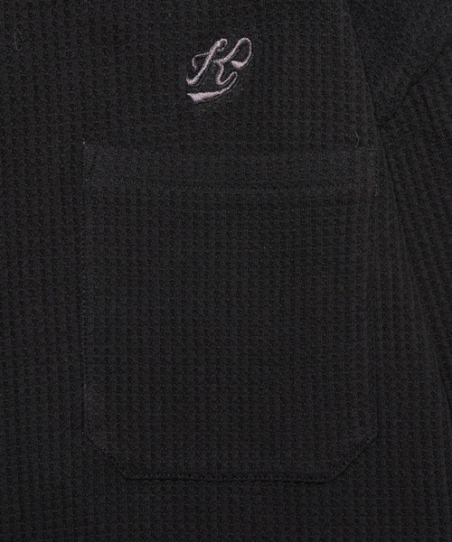 WHO'S WHO gallery（フーズフーギャラリー）の「【KOOKY'N/クーキー】ワッフルシャツカーディガン（カーディガン/ボレロ・メンズ・ブラック/ネイビー/ブラウン/グリーン・FREE）」の17枚目の写真