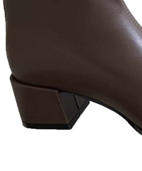 aimoha（アイモハ）の「フェイクレザーブーツ（ブーツ・レディース・ブラック/チョコ/ベージュ・22.5cm/24.5cm/23.5cm/24.0cm/23.0cm）」の18枚目の写真