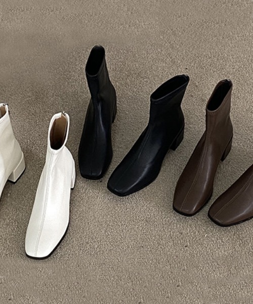 aimoha（アイモハ）の「フェイクレザーブーツ（ブーツ・レディース・ブラック/チョコ/ベージュ・22.5cm/24.5cm/23.5cm/24.0cm/23.0cm）」の14枚目の写真