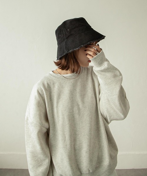 Chillfar（チルファー）の「フリンジコーデュロイバケットハット（ハット・レディース・モカ/ブラック/ベージュ・FREE）」の2枚目の写真