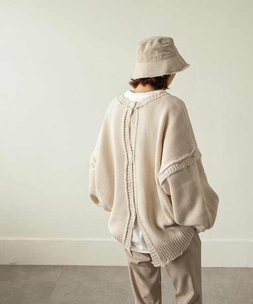 Chillfar（チルファー）の「フリンジコーデュロイバケットハット（ハット・レディース・モカ/ブラック/ベージュ・FREE）」の7枚目の写真