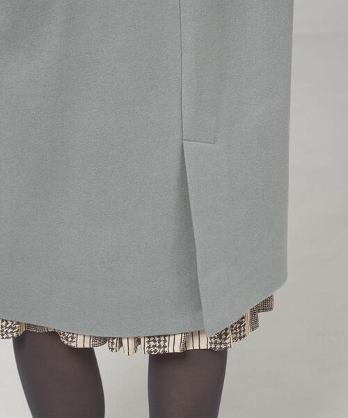 closet story（クローゼットストーリー）の「＜closet story（クローゼットストーリー）＞ジャージーメルトン ショールカラー コート（その他アウター・レディース・ライトブルー/ネイビー・FREE）」の13枚目の写真