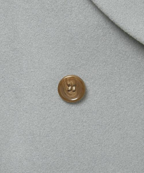 closet story（クローゼットストーリー）の「＜closet story（クローゼットストーリー）＞ジャージーメルトン ショールカラー コート（その他アウター・レディース・ライトブルー/ネイビー・FREE）」の12枚目の写真