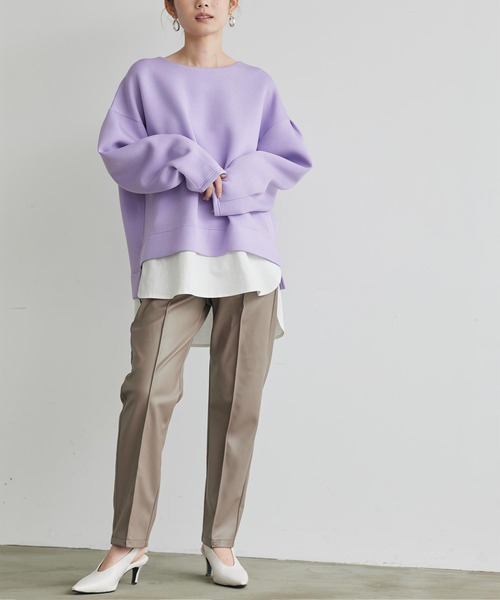titivate(ティティベイト)の「フェイクレザーテーパードパンツ(その他パンツ・レディース・ブラック/ブルー/グリーン/アイボリー/モカ・M)」の17枚目の写真