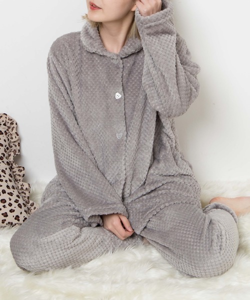 WEGO(ウィゴー)の「WEGO/fluffy room wear(ルームウェア/パジャマ・レディース・オフホワイト/グレー/ピンク/ベージュ・FREE)」の3枚目の写真