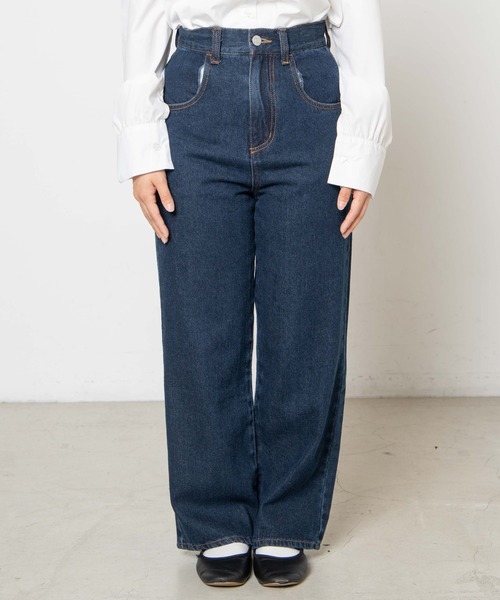 DuKKah(デュカ)の「Dukkah/【低身長向け】ストレートデニムパンツ(デニムパンツ・レディース・インディゴブルー/ダークインディゴブルー・SMALL/X-SMALL)」の10枚目の写真