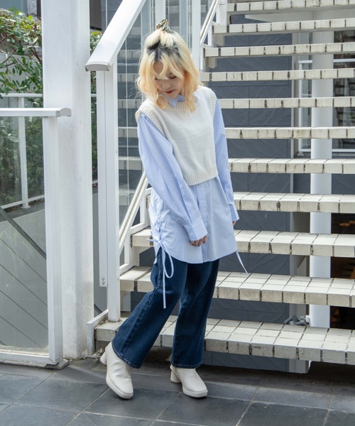 DuKKah(デュカ)の「Dukkah/【低身長向け】ストレートデニムパンツ(デニムパンツ・レディース・インディゴブルー/ダークインディゴブルー・SMALL/X-SMALL)」の7枚目の写真