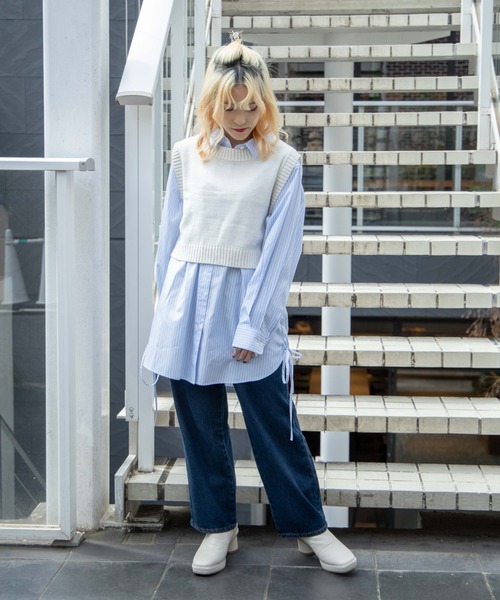 DuKKah(デュカ)の「Dukkah/【低身長向け】ストレートデニムパンツ(デニムパンツ・レディース・インディゴブルー/ダークインディゴブルー・SMALL/X-SMALL)」の8枚目の写真