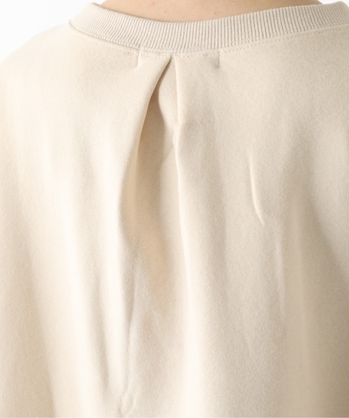 un dix cors（アンディコール）の「こなれ感あるシルエット 裏起毛裾ドロストプルオーバーカットソー（Tシャツ/カットソー・レディース・アイボリー/チャコールグレー・FREE）」の11枚目の写真