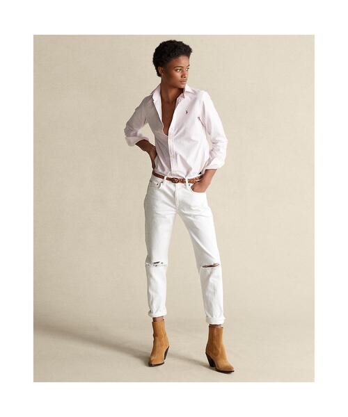 POLO RALPH LAUREN（ポロ ラルフ ローレン）の「クラシック フィット オックスフォード シャツ（シャツ/ブラウス・レディース・ホワイト・8/6/2/10/0/4/12）」の3枚目の写真