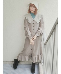 merry jenny | Bigフリルカラー2wayワンピース(ワンピース)