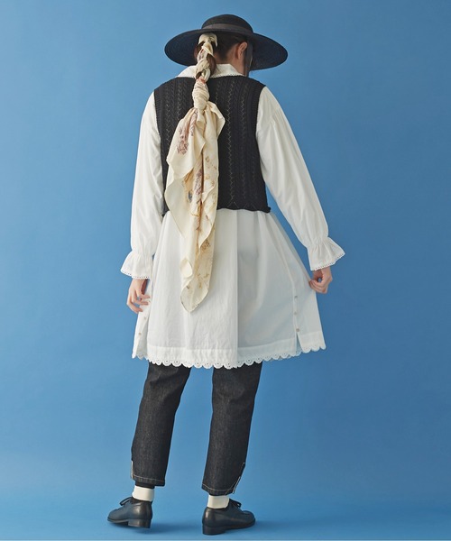 Malle（マル）の「malle 13ozナチュラルスラブデニム　細パンツ（デニムパンツ・レディース・ブラック/ダークネイビー・S/M）」の9枚目の写真