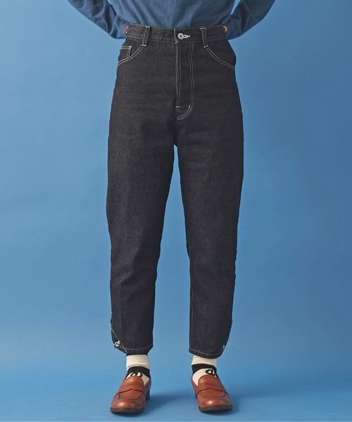 Malle（マル）の「malle 13ozナチュラルスラブデニム　細パンツ（デニムパンツ・レディース・ブラック/ダークネイビー・S/M）」の16枚目の写真