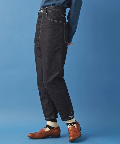 Malle（マル）の「malle 13ozナチュラルスラブデニム　細パンツ（デニムパンツ・レディース・ブラック/ダークネイビー・S/M）」の17枚目の写真