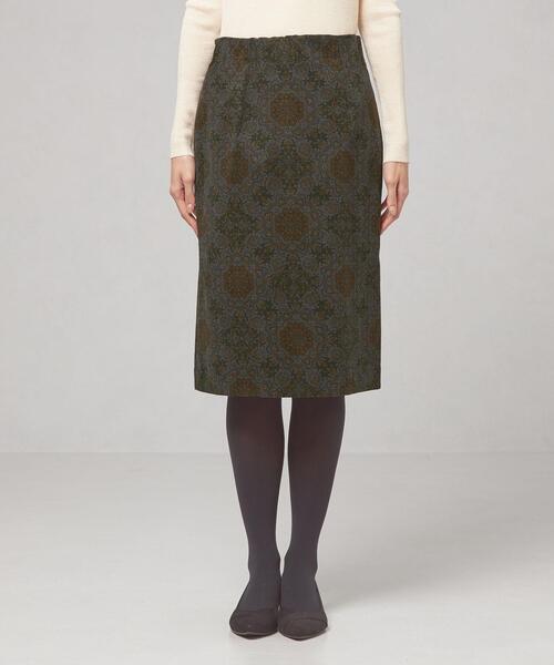 closet story（クローゼットストーリー）の「＜closet story＞プリント コーデュロイ タイトスカート -ウォッシャブル-（スカート・レディース・レッド/マスタード・FREE）」の12枚目の写真