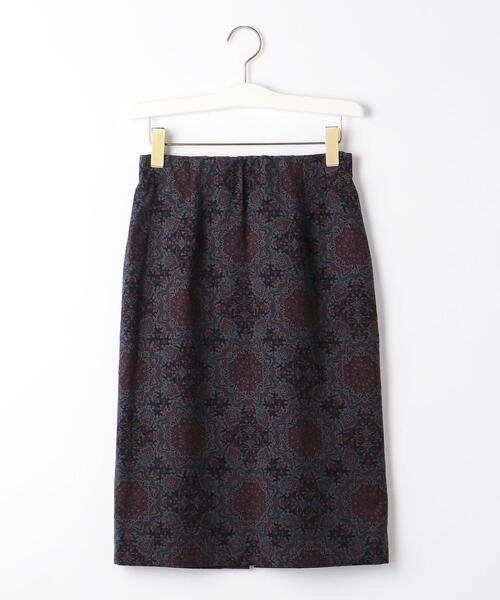 closet story（クローゼットストーリー）の「＜closet story＞プリント コーデュロイ タイトスカート -ウォッシャブル-（スカート・レディース・レッド/マスタード・FREE）」の5枚目の写真