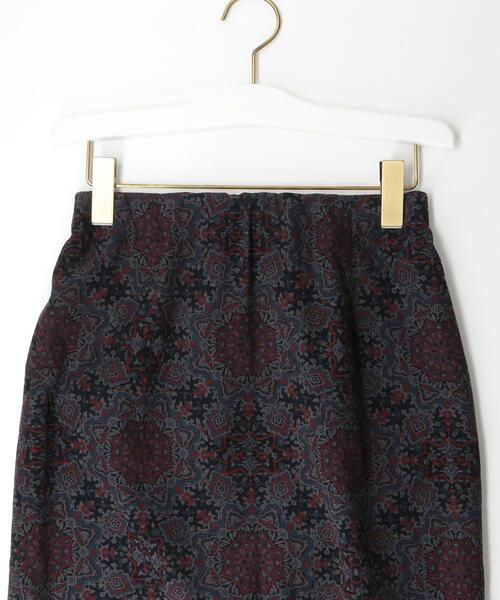 closet story（クローゼットストーリー）の「＜closet story＞プリント コーデュロイ タイトスカート -ウォッシャブル-（スカート・レディース・レッド/マスタード・FREE）」の7枚目の写真