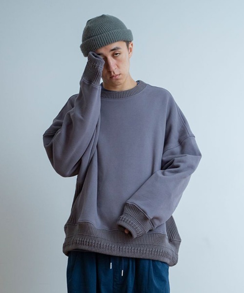Universal Style Wear(ユニバーサルスタイルウェア)の「Universal Style Wear ヘビーウェイト ビッグ ドルマン クルーネック(スウェット・メンズ・カーキ/グレー/ブラック/ホワイト・LARGE/X-LARGE/MEDIUM)」の1枚目の写真