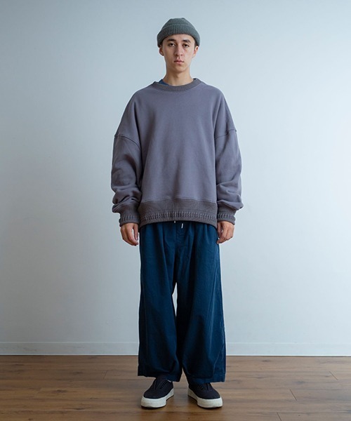 Universal Style Wear(ユニバーサルスタイルウェア)の「Universal Style Wear ヘビーウェイト ビッグ ドルマン クルーネック(スウェット・メンズ・カーキ/グレー/ブラック/ホワイト・LARGE/X-LARGE/MEDIUM)」の20枚目の写真