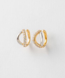 Jouete | イヤリング ジルコニア コンビカラー(イヤリング)