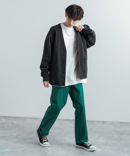 Rocky Monroe（ロッキーモンロー）の「コットンツイル ワイドチノスケーターワークパンツ（チノパンツ・メンズ・ライトグレー/パープル/ブラウン/レッド/ブルー/マスタード/グリーン/チャコール/カーキ/ベージュ/ブラック・L/XL/M）」の12枚目の写真