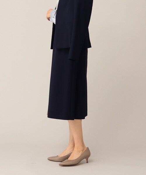 UNTITLED（アンタイトル）の「◆トリアセストレッチ フレアスカート【洗える・抗菌防臭】（スカート・レディース・ブラック/ダークネイビー/ベージュ/ネイビー系9・00/01/02/03/04/42/44/48）」の15枚目の写真