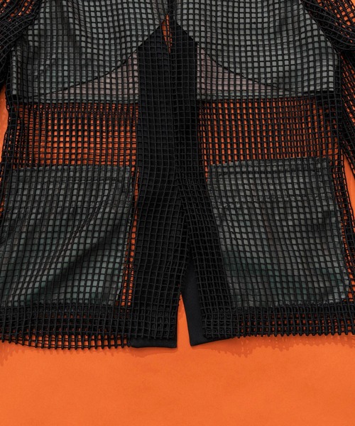 MAISON SPECIAL（メゾンスペシャル）の「スクエアメッシュレースジャケット【MAISON SPECIAL/メゾンスペシャル】■セットアップ対応■（テーラードジャケット・レディース・ブラック/オフホワイト・FREE）」の11枚目の写真