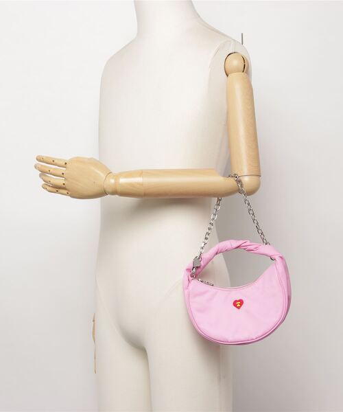 A BATHING APE(アベイシングエイプ)の「PATTERN DENIM HANDBAG L(ハンドバッグ・レディース・ピンク・FREE)」の10枚目の写真