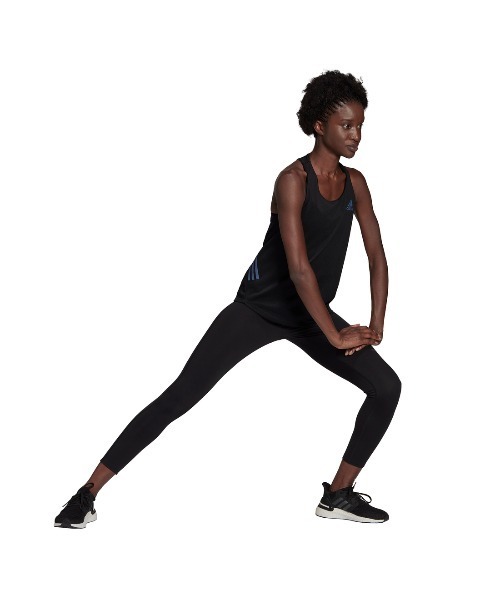 adidas(アディダス)の「アディダス adidas 陸上/ランニング ロングスパッツ(レギンス/スパッツ・レディース・ブラック・M/L/XL/S)」の2枚目の写真