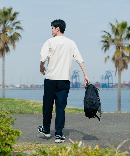 Blue Standard (ブルースタンダード)の「【BLUE STANDARD/ブルースタンダード】汗染みの目立ちにくいTシャツ ZEROSTAIN 配色ステッチビッグTシャツ(Tシャツ/カットソー・メンズ・アイボリー/ベージュ/サックスブルー/ピンク系その他/ブラック・LARGE/MEDIUM/X-LARGE)」の20枚目の写真