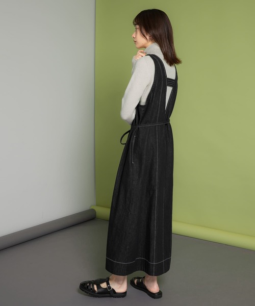 KBF（ケイビーエフ）の「illi　サイドラインハイネックニット（ニット/セーター・レディース・チャコールグレー/アイボリー/グレー系その他・ONE）」の11枚目の写真