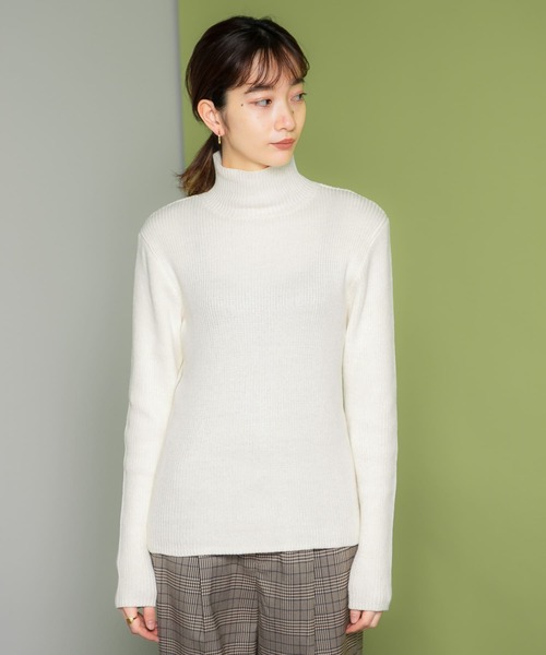 KBF（ケイビーエフ）の「illi　サイドラインハイネックニット（ニット/セーター・レディース・チャコールグレー/アイボリー/グレー系その他・ONE）」の20枚目の写真