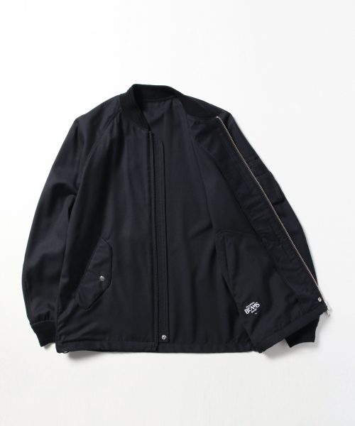 BEAMS（ビームス）の「BEAMS / MA-1 ジャケット（ミリタリージャケット・メンズ・チャコールグレー/ネイビー・SMALL/LARGE/MEDIUM）」の16枚目の写真