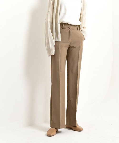 me+em select(ミームセレクト)の「ブーツカット スラックス(スラックス・レディース・ブラック/ブラウン/アイボリー/ミント/スカイブルー・SMALL/MEDIUM/LARGE/X-LARGE)」の9枚目の写真