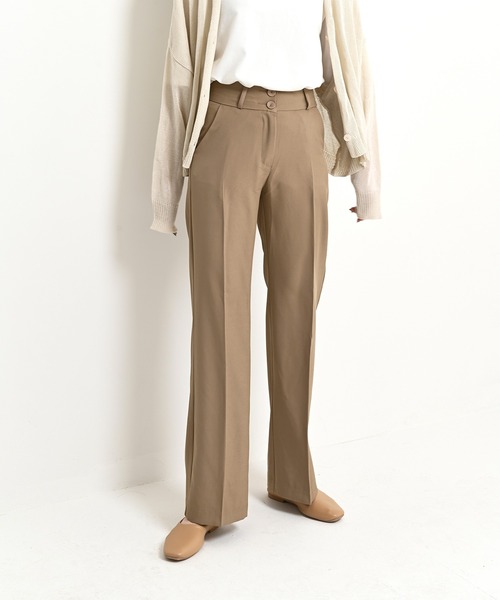 me+em select(ミームセレクト)の「ブーツカット スラックス(スラックス・レディース・ブラック/ブラウン/アイボリー/ミント/スカイブルー・SMALL/MEDIUM/LARGE/X-LARGE)」の11枚目の写真