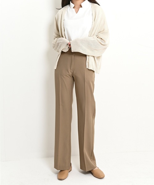 me+em select(ミームセレクト)の「ブーツカット スラックス(スラックス・レディース・ブラック/ブラウン/アイボリー/ミント/スカイブルー・SMALL/MEDIUM/LARGE/X-LARGE)」の12枚目の写真