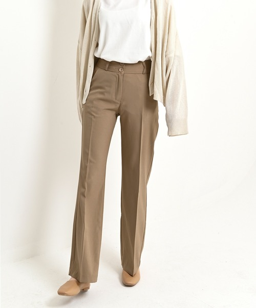 me+em select(ミームセレクト)の「ブーツカット スラックス(スラックス・レディース・ブラック/ブラウン/アイボリー/ミント/スカイブルー・SMALL/MEDIUM/LARGE/X-LARGE)」の15枚目の写真