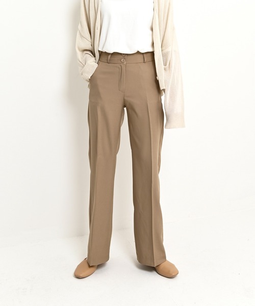 me+em select(ミームセレクト)の「ブーツカット スラックス(スラックス・レディース・ブラック/ブラウン/アイボリー/ミント/スカイブルー・SMALL/MEDIUM/LARGE/X-LARGE)」の19枚目の写真