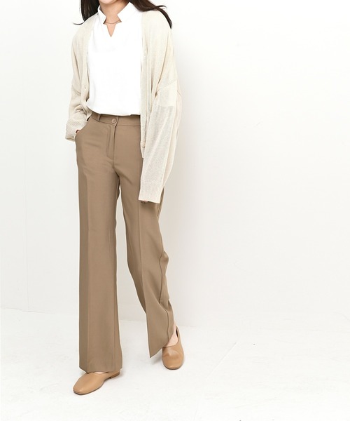 me+em select(ミームセレクト)の「ブーツカット スラックス(スラックス・レディース・ブラック/ブラウン/アイボリー/ミント/スカイブルー・SMALL/MEDIUM/LARGE/X-LARGE)」の20枚目の写真