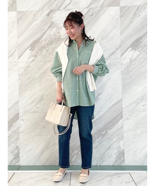 Cutie Blonde(キューティーブロンド)の「◆【S-LL】楽ストレッチ!ゆるテーパードデニム(デニムパンツ・レディース・ネイビー系5/ブルー系5・01/02/03/04)」の10枚目の写真