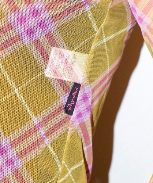 Bonjour Girl（ボンジュールガール）の「【WHYNOTUS】 MESH SHIRT（シャツ/ブラウス・レディース・レッド/イエロー・M/S）」の6枚目の写真