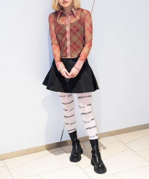 Bonjour Girl（ボンジュールガール）の「【WHYNOTUS】 MESH SHIRT（シャツ/ブラウス・レディース・レッド/イエロー・M/S）」の13枚目の写真