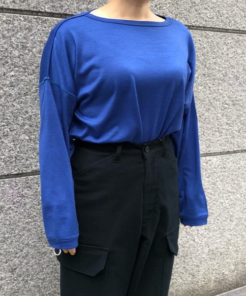 So_lemn（ソレム）の「【So_lemn/ソレム】ウールバスクロンT（Tシャツ/カットソー・レディース・アイボリー/ブルー・FREE）」の16枚目の写真