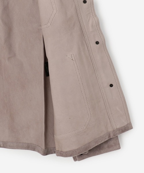 sisii（シシ）の「Sisii | 〈別注〉フレンチワーク レザージャケット WOMEN（その他アウター・レディース・ベージュ/パープル系その他・SMALL）」の17枚目の写真