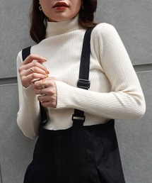 CORNERS | 指穴開きリブニットタートル(ニット/セーター)