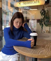 CORNERS | 指穴開きリブニットタートル(ニット/セーター)