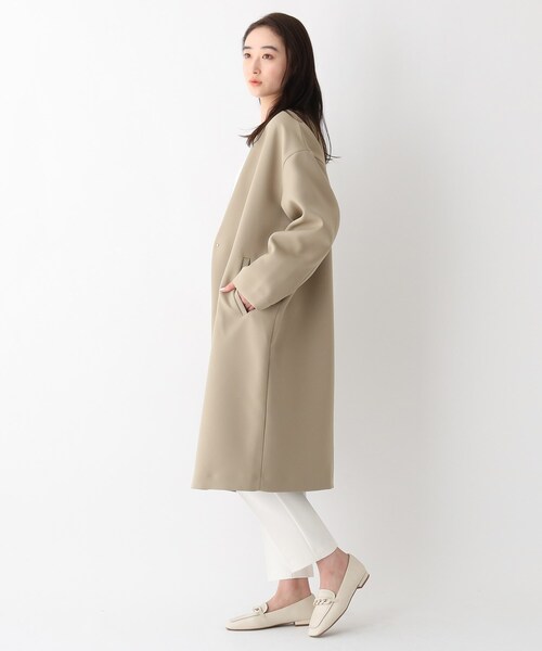 OPAQUE.CLIP (オペークドットクリップ)新品　ノーカラーミドルコート OPAQUE.CLIP (オペークドットクリップ)新品 ノーカラーミドル