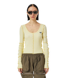 DIESEL | レディース 長袖 カットソー ラウンドネック トップス(Tシャツ/カットソー)