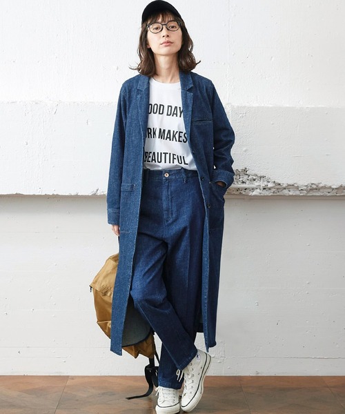 Sunny clouds（サニークラウズ）の「サニークラウズ チノパンになりたかったジーパン＜レディース＞（デニムパンツ・レディース・ブルー・70/73/61/64/67）」の2枚目の写真