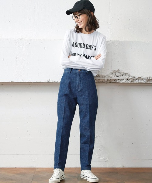 Sunny clouds（サニークラウズ）の「サニークラウズ チノパンになりたかったジーパン＜レディース＞（デニムパンツ・レディース・ブルー・70/73/61/64/67）」の14枚目の写真